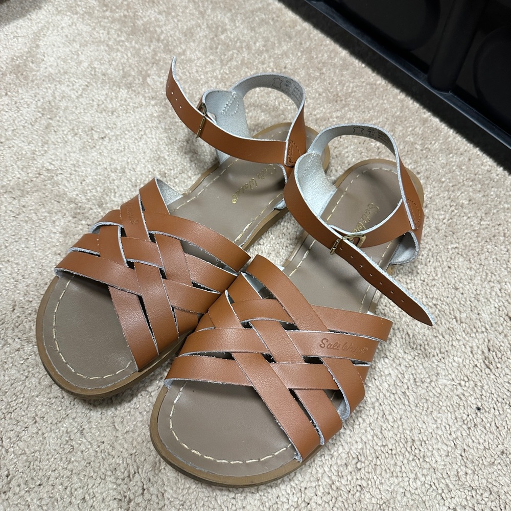 Salt Water Sandals by Hoy in Tan